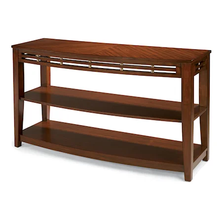 Casual Sofa Table with Two Shelves